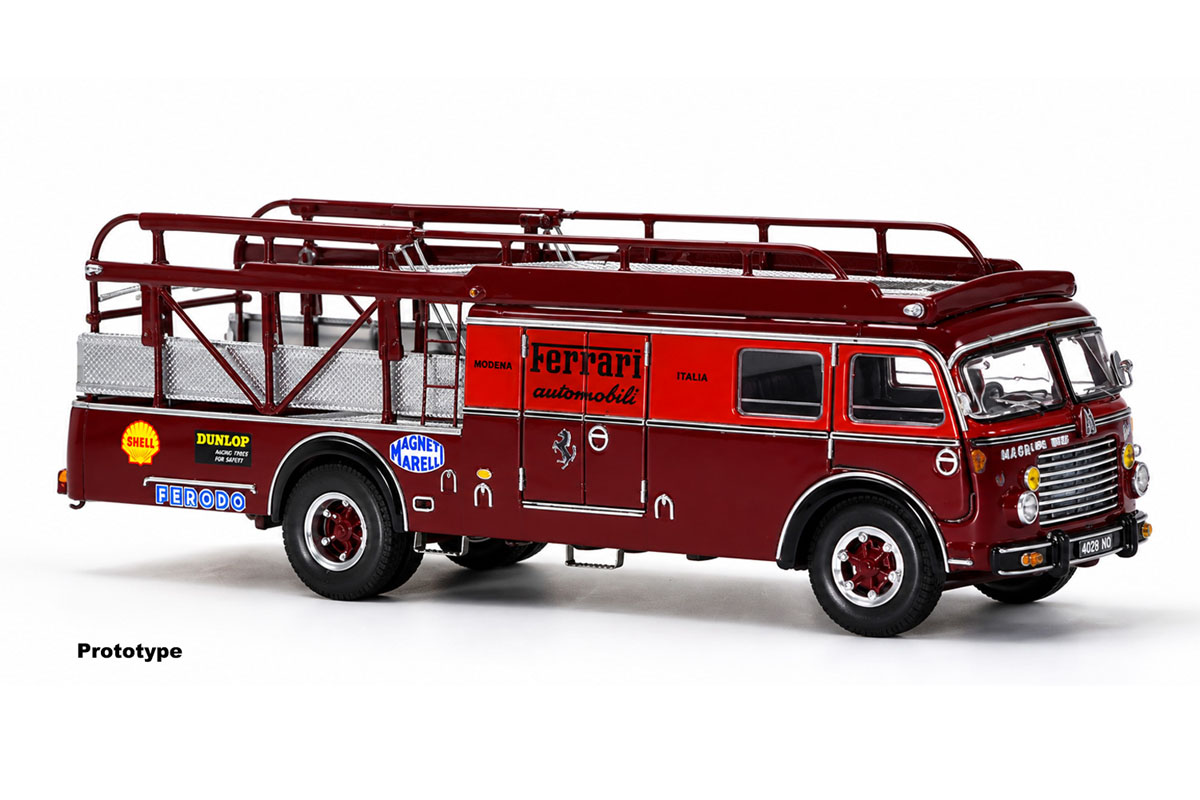 ** 予約商品 ** CMC M-331 1/64 Ferrari Racing transporter Typ Fiat 642 RN2 Bartoletti 1957