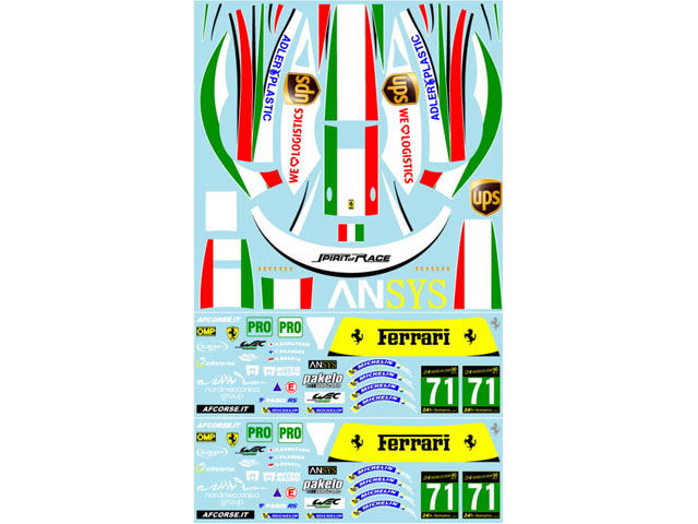 Museum collection D1017 1/18 Ferrari 458GT2 小林可夢偉 Decal (Mattel) 【メール便可】
