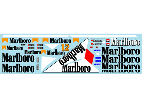 Museum collection D1040 1/24 McLaren MP4/4 & Ferrari F2002 Logo Decal (DeAgostini) 【メール便可】