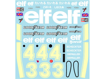 Museum collection D1041 1/24 Tyrrell P34 1976 Decal (DeAgostini) 【メール便可】