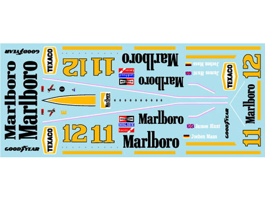 Museum collection D1060 1/24 McLaren M23 Decal (DeAgostini) 【メール便可】