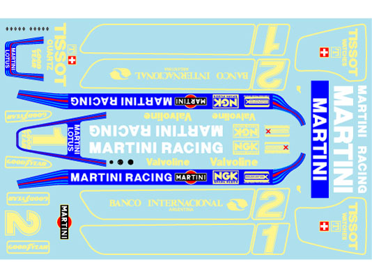 Museum collection D1065 1/24 Lotus 79 Martini Decal (DeAgostini) 【メール便可】