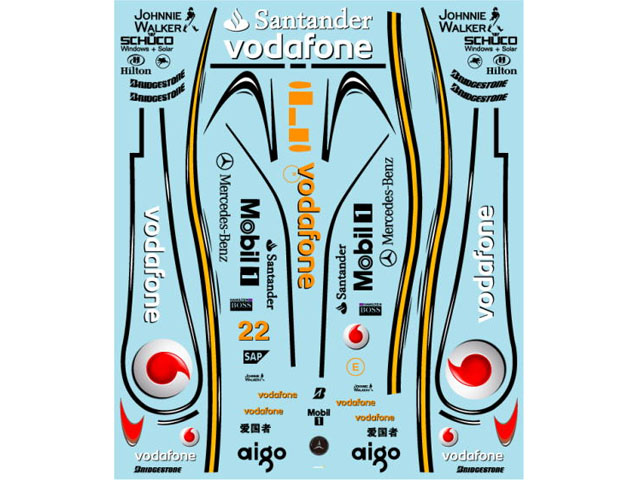 Museum collection D1072 1/24 McLaren MP4/23 Decal (DeAgostini) 【メール便可】