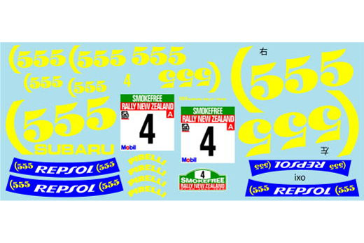 Museum collection D1102 1/24 Subaru Impreza '95 Logo Decal (IXO) 【メール便可】