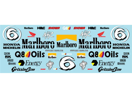 Museum collection D1105 1/12 Honda NSR 500 1998 M.Biaggi Decal (Tamiya) 【メール便可】