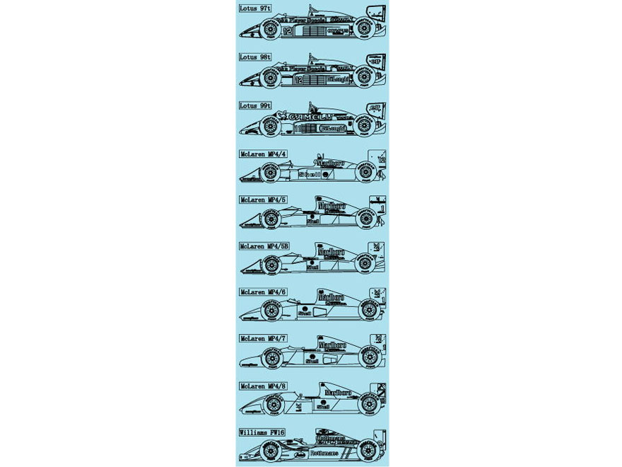 Museum collection D1139 Senna Machine Logo Decal 【メール便可】