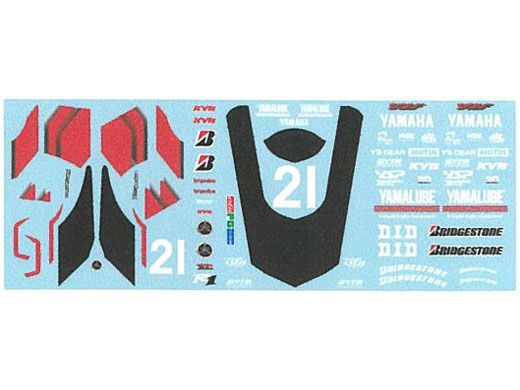 Museum collection D1154 1/12 Yamaha YZF-R1 2025 8耐 #21 Yamaha Racing ver. Decal (Tamiya) 【メール便可】