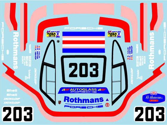 Museum collection D1156 1/24 Porsche 961 Le Mans 1987 Decal (Tamiya) 【メール便可】
