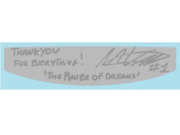 Museum collection D1158 1/2 Helmet Max Verstappen 2025 Japanese GP Visor Decal 【メール便可】