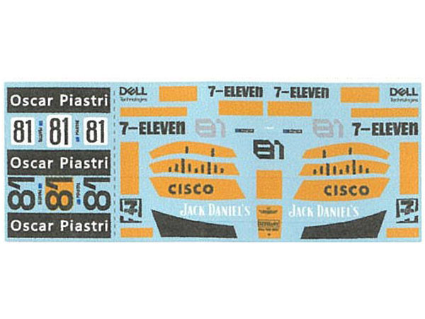 ** 予約商品 ** Museum collection D1181 1/24 F1 Logo Assort 7 (MCL60,MCL38) Decal (DeAgostini) 【メール便可】
