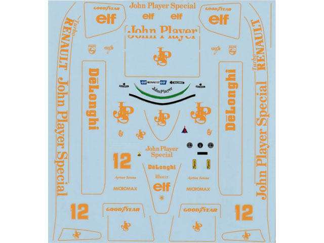 Museum collection D120 1/20 Lotus 98T Decal (Fujimi) 【メール便可】