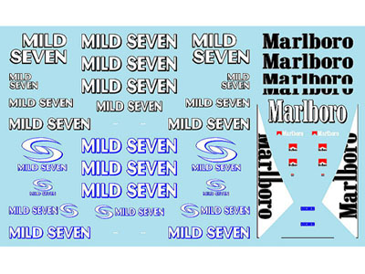 Museum collection D217 1/24 F2003GA & Renault R23 Tobacco Decal Set【メール便可】