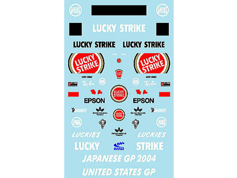 Museum collection D218 1/43 BAR006 Japanese/USAGP Tobacco Decal(Minichamps)【メール便可】