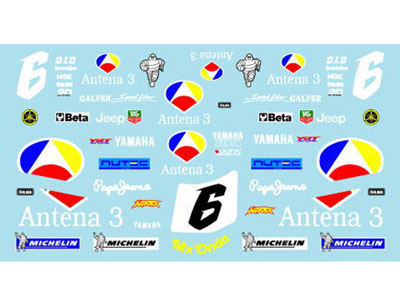 Museum collection D1088 1/12 Yamaha YZR500 1999 Norik Decal (Tamiya) 【メール便可】