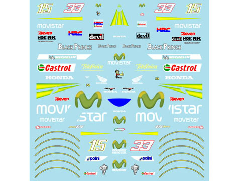 Museum collection D396 1/12 Honda RC211V 05 Telefonica【メール便可】