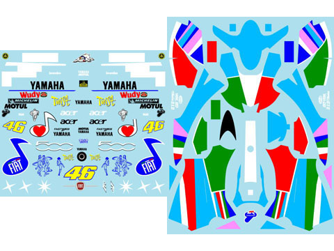 Museum collection D440 1/12 Yamaha YZR-M1 Fiat 500 ver.【メール便可】