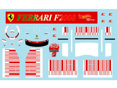 Museum collection D476 1/18 Ferrari F2008 bar【メール便可】