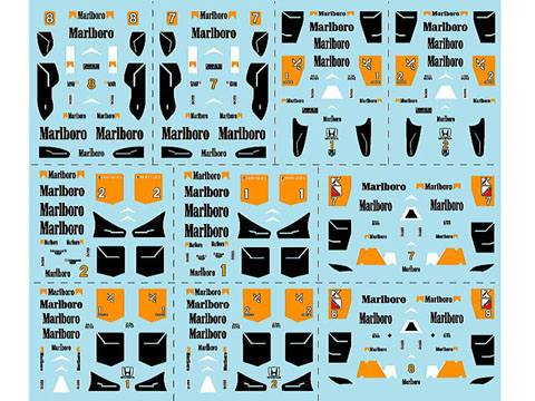 Museum collection D490 1/64 McLaren Number & Tobacco No.1 4/2-4/8【メール便可】