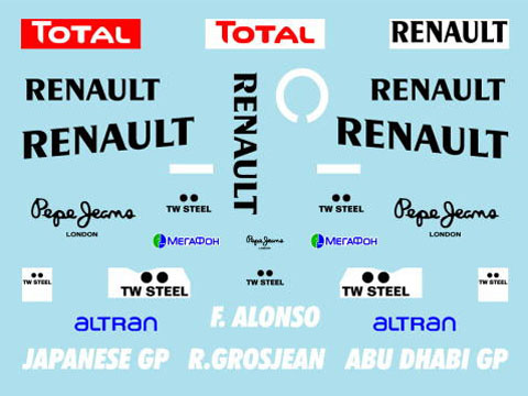 Museum collection D548 1/43 Renault R29 Japanese / Abu Dhabi GP【メール便可】