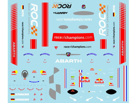 Museum collection D560 1/24 Fiat 500 R.O.C. Vettel【メール便可】