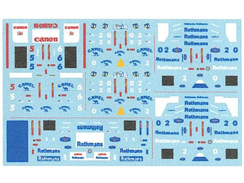 ** 予約商品 ** Museum collection D605 1/64 Williams Tabacco & Logo Decal (Aoshima) 【メール便可】