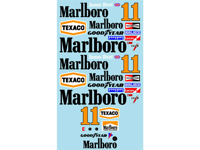 Museum collection D636 1/8 McLaren M23 LogoSet (Eidai)【メール便可】