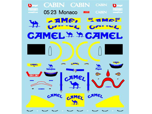 Museum collection D656 1/43 Lotus 100T Camel (with 020C Cabin) 【メール便可】