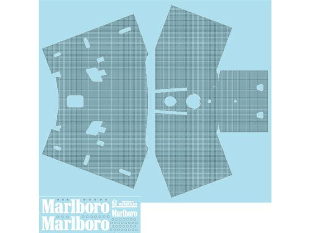 Museum collection D680 1/8 McLaren MP4/4 Monocoque Carbon Decal(DeAgostini)【メール便可】