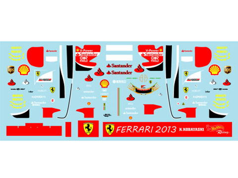Museum collection D701 1/43 Ferrari F10 '13 Test Kobayashi (Mattel)【メール便可】