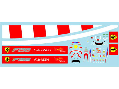 Museum collection D723 1/43 Ferrari F138 Decal(Mattel)【メール便可】