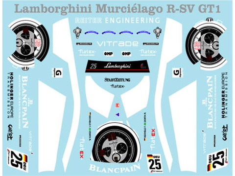 Museum collection D749 1/64 Lamborghini Murcierago R-SV Decal(Kyosho)【メール便可】