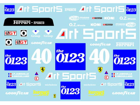 Museum collection D779 1/64 Ferrari F40LM '90 IMSA Decal(Kyosho)【メール便可】