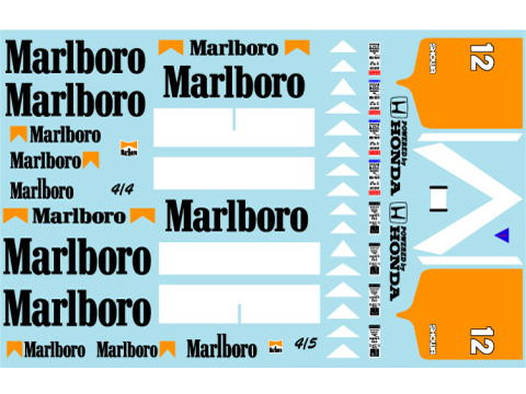 Museum collection D844 1/43 McLaren MP4/4&4/5 Marlboro Decal 【メール便可】