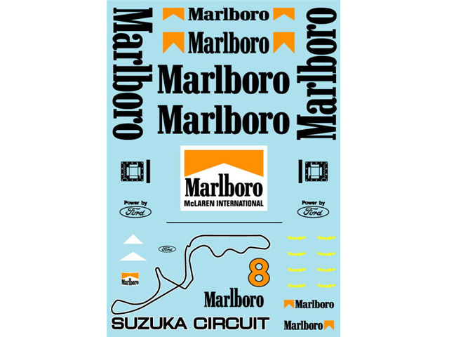 Museum collection D866 1/43 McLaren MP4/8 Suzuka Marlboro (PMA) 【メール便可】