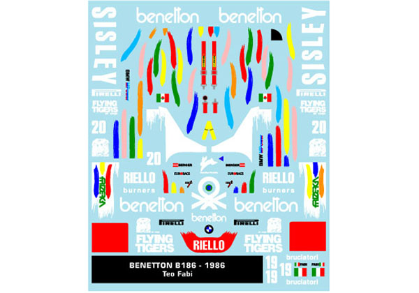 Museum collection D906 1/43 Benetton B186 (DeAgostini) 【メール便可】