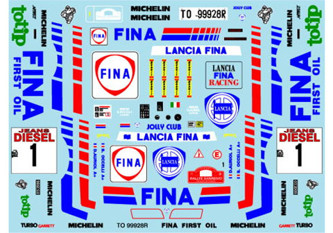 Museum collection D916 1/24 Lancia Delta 91 Sanremo FINA (Hasegawa) 【メール便可】