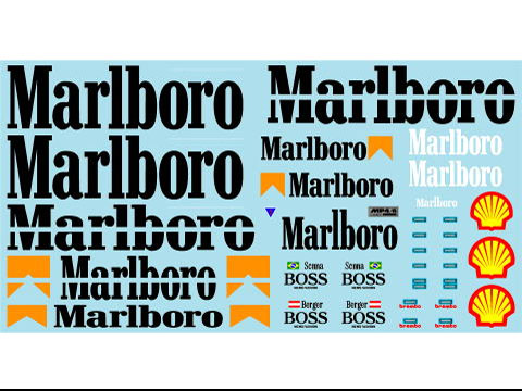 Museum collection D925 1/12 McLaren MP4/6 Logo Decal (Tamiya) 【メール便可】