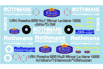 Museum collection D940 1/64 Porsche 956 82 & 83 Logo (Spark) 【メール便可】