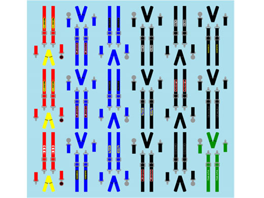 Museum collection D947 1/43 Seatbelt set 【メール便可】