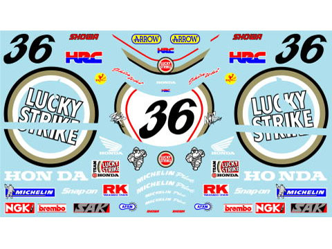 Museum collection D966 1/12 Honda NSR500 '98 LUCKY STRIKE (Tamiya) 【メール便可】