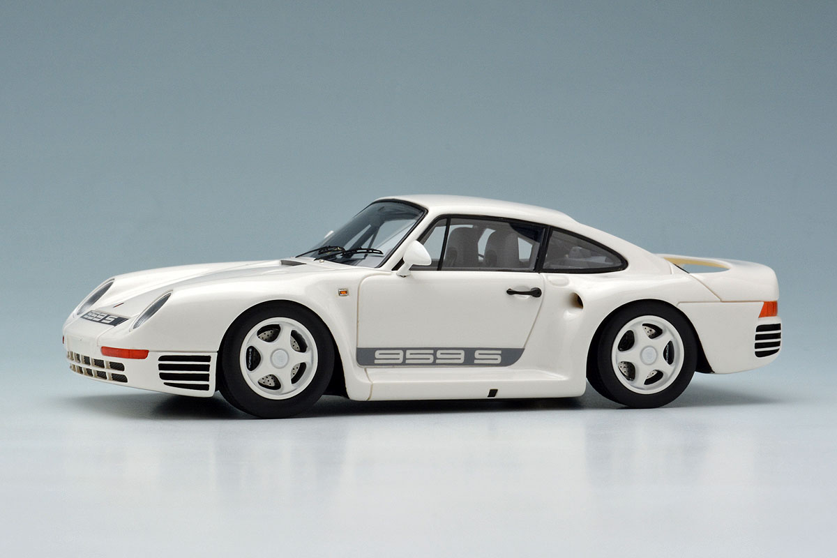 ** 予約商品 ** EIDOLON EM354A Porsche 959S 1986 White / Gray Stripe