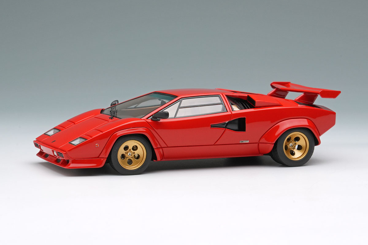 EIDOLON EM432M Lamborghini Countach LP400S 1980 with Rear Wing Red Limited 50pcs