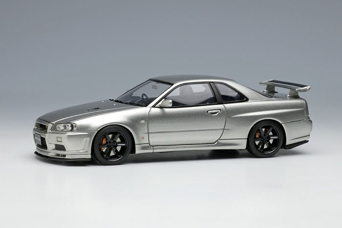 EIDOLON EM510D Nissan Skyline GT-R (BNR34) V-Spec II Nur 2002 (TE37 Wheel) Sparkring Silver