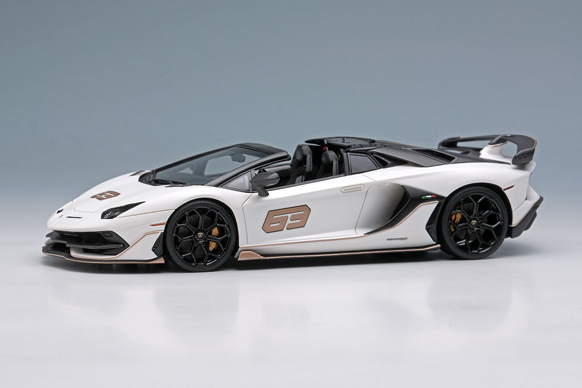 ** 予約商品 ** EIDOLON EM517F Lamborghini Aventador SVJ Roadster 63 2019 Bianco Phanes Limited 63pcs