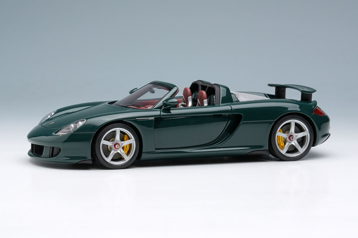 EIDOLON EM567E Porsche Carrera GT 2004 (Rear Wing Up) British Racing Green Limited 80pcs