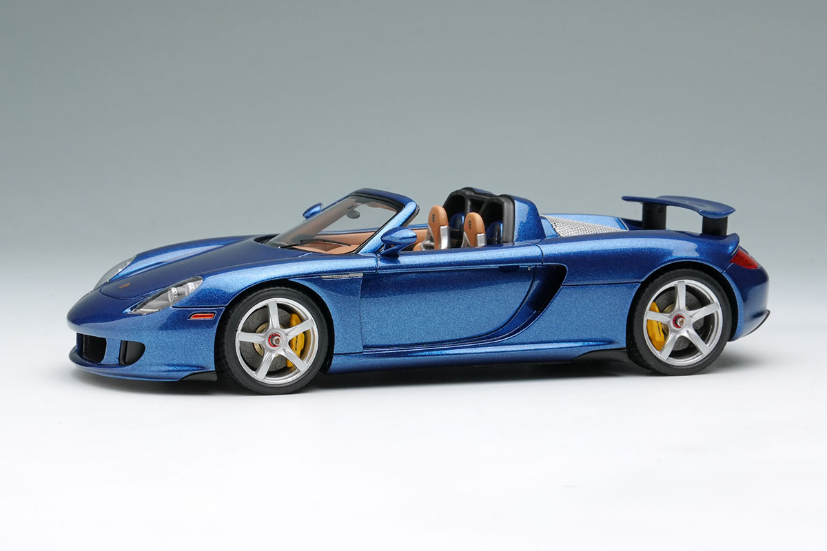 【お取り寄せ商品】 EIDOLON EM567G Porsche Carrera GT 2004 (Rear Wing Up) (US spec) Blue Mirabeau Metallic Limited 80pcs