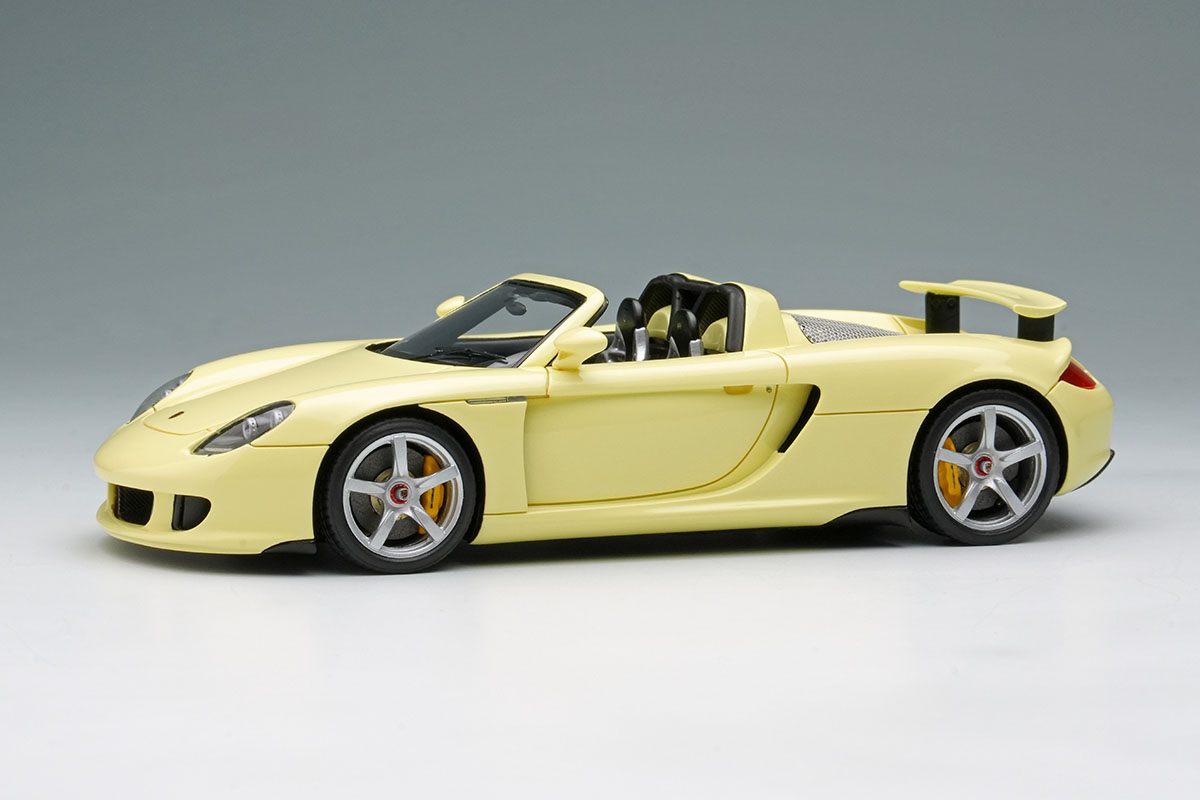 【お取り寄せ商品】 EIDOLON EM567I Porsche Carrera GT 2004 (Rear Wing Up) Condor Yellow Limited 60pcs