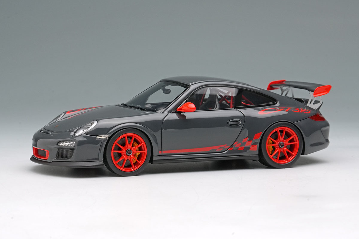 EIDOLON EM603A Porsche 911(997.2) GT3 RS 2010 Gray Black / Red Stripe