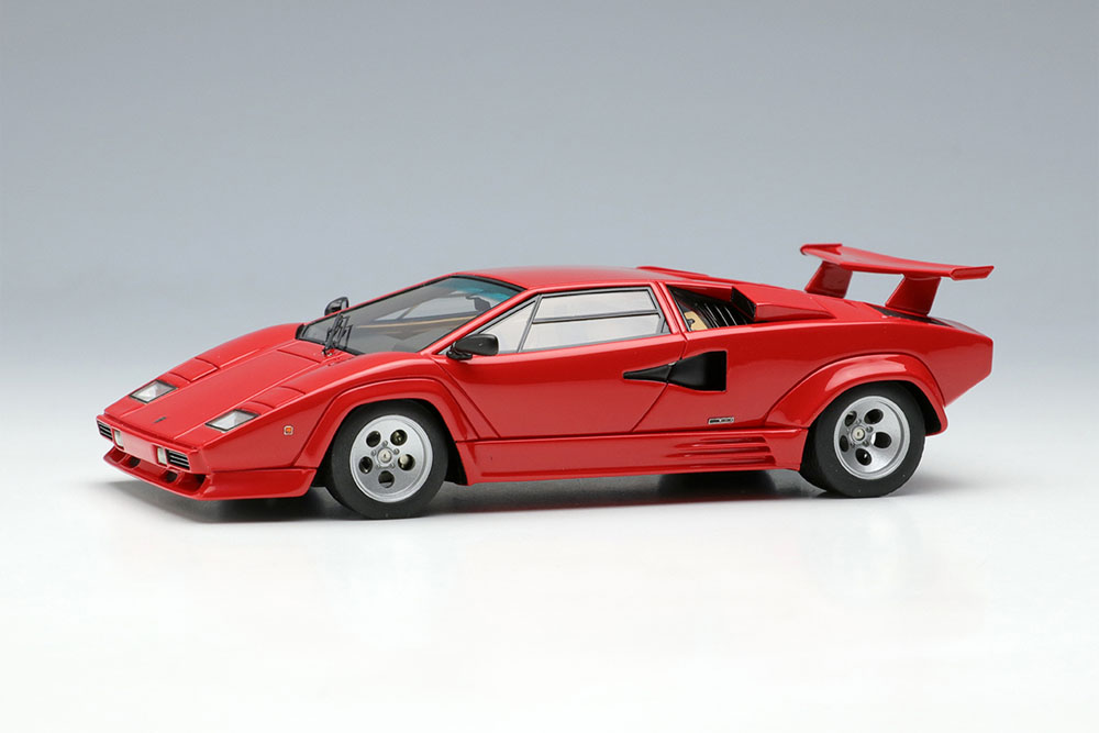 EIDOLON EM652F Lamborghini Countach LP5000 QV 1988 with Rear Wing Red Limited 50pcs