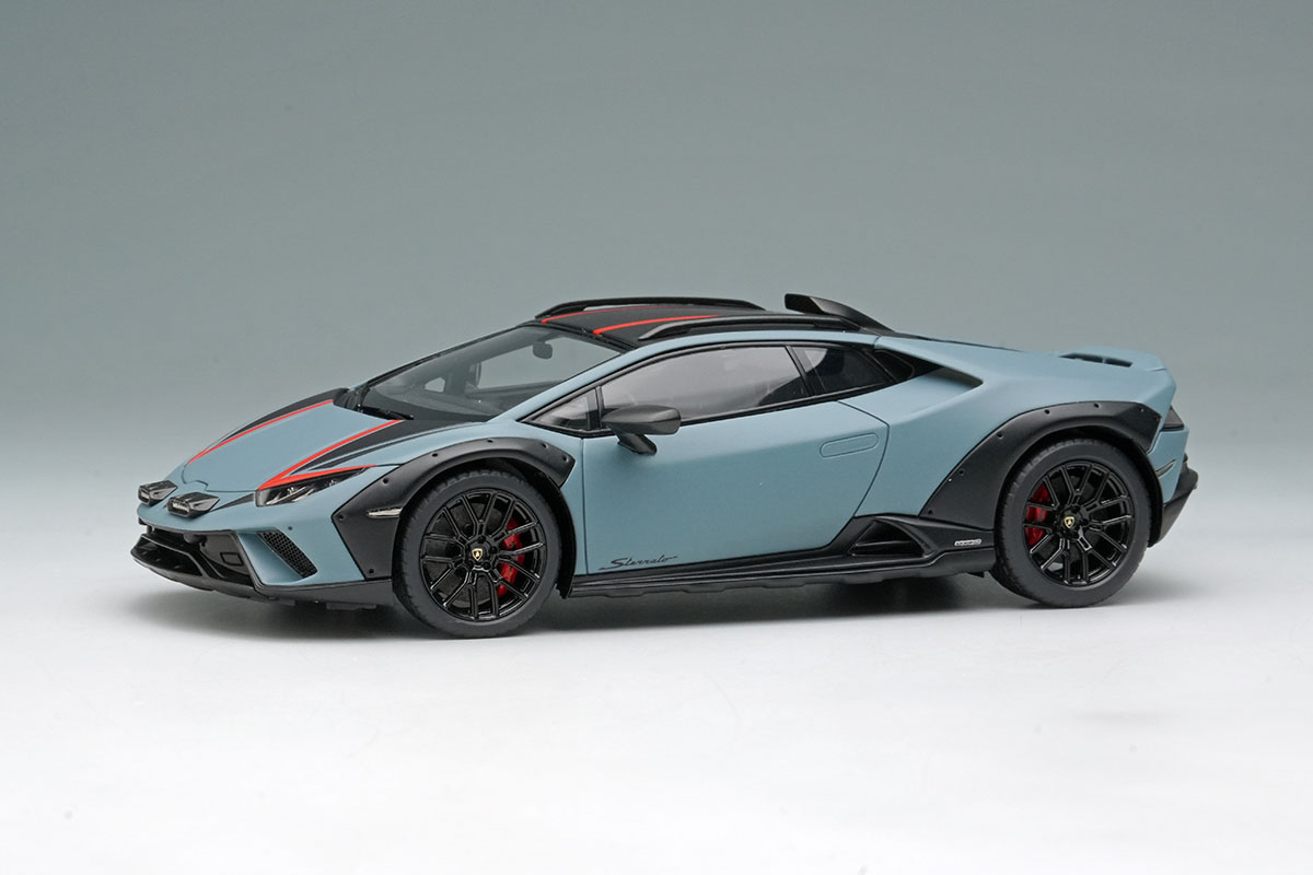 【お取り寄せ商品】 EIDOLON EM738H Lamborghini Huracan Sterrato 2024 Grigio Vulcano / Red Black Stripe Limited 40pcs